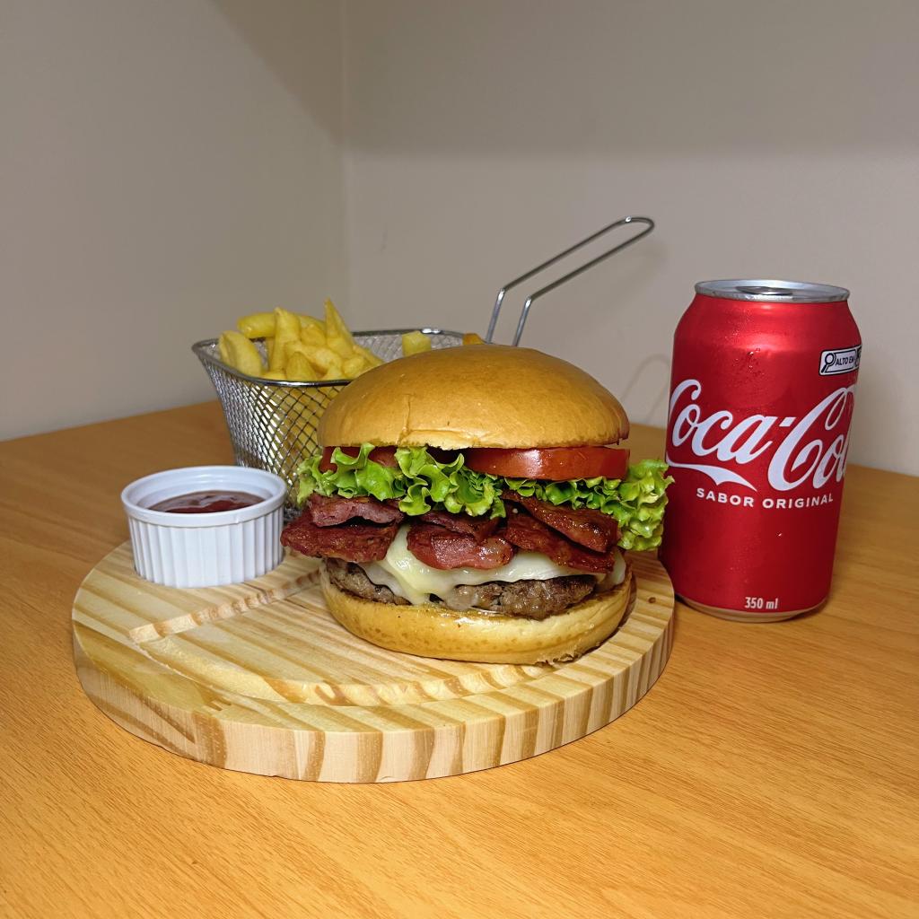 Calabresa Burguer + Batata + Refri