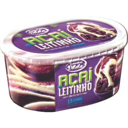 Açaí com leitinho 1,5L